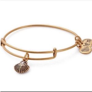 Alex And Ani Gold Shell Charm Bracelet
